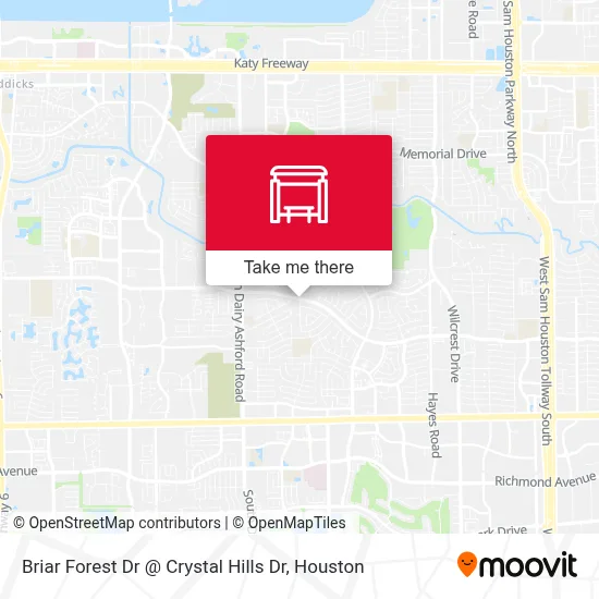 Briar Forest Dr @ Crystal Hills Dr map