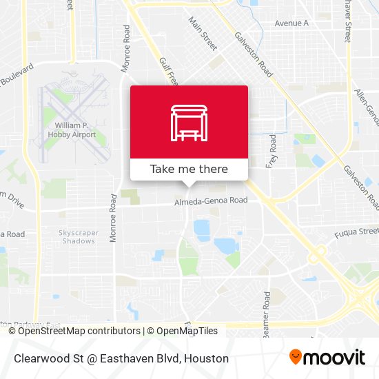 Clearwood St @ Easthaven Blvd map