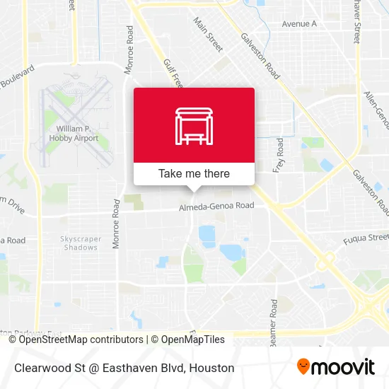 Clearwood St @ Easthaven Blvd map