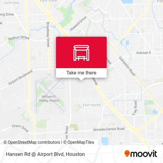 Mapa de Hansen Rd @ Airport Blvd