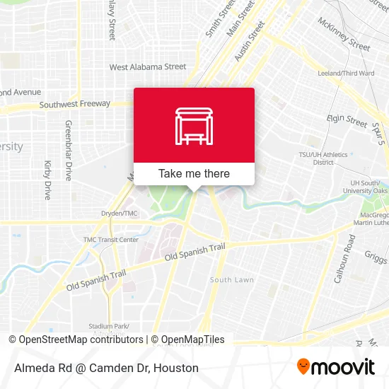 Mapa de Almeda Rd @ Camden Dr