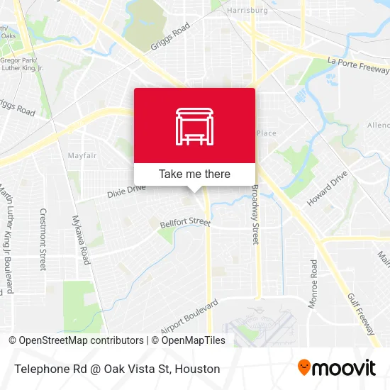 Telephone Rd @ Oak Vista St map