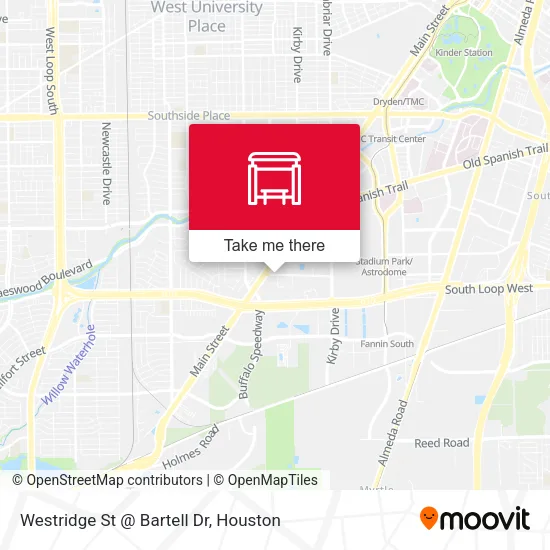 Mapa de Westridge St @ Bartell Dr