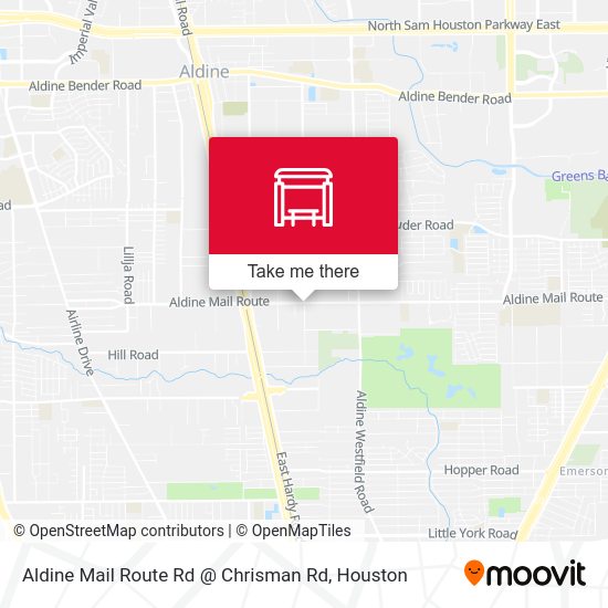 Aldine Mail Route Rd @ Chrisman Rd map
