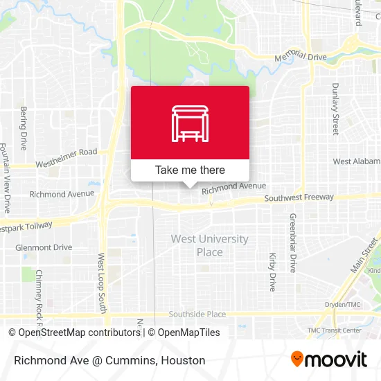 Richmond Ave @ Cummins map