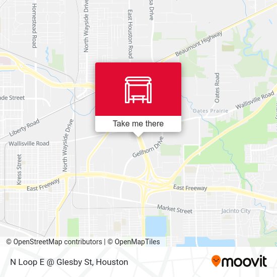 N Loop E @ Glesby St map