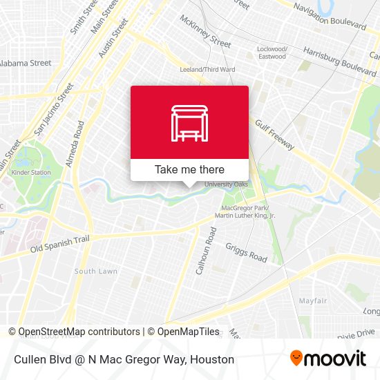 Cullen Blvd @ N Mac Gregor Way map