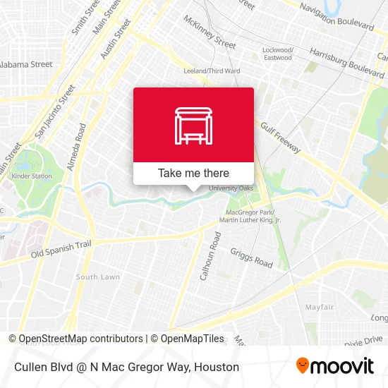 Mapa de Cullen Blvd @ N Mac Gregor Way