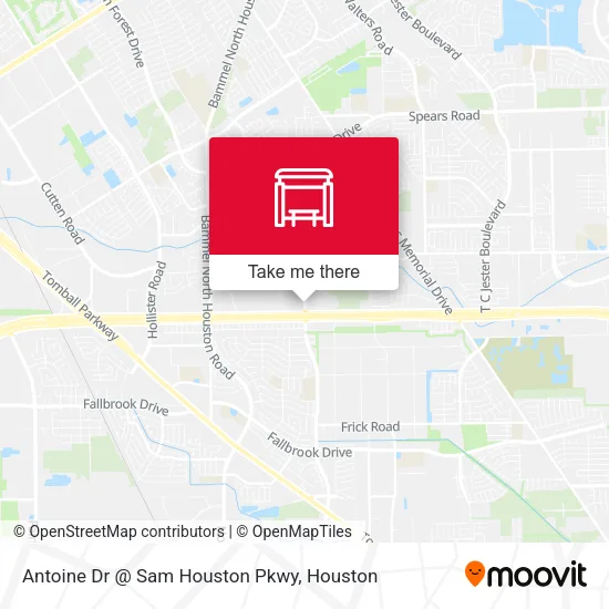 Antoine Dr @ Sam Houston Pkwy map
