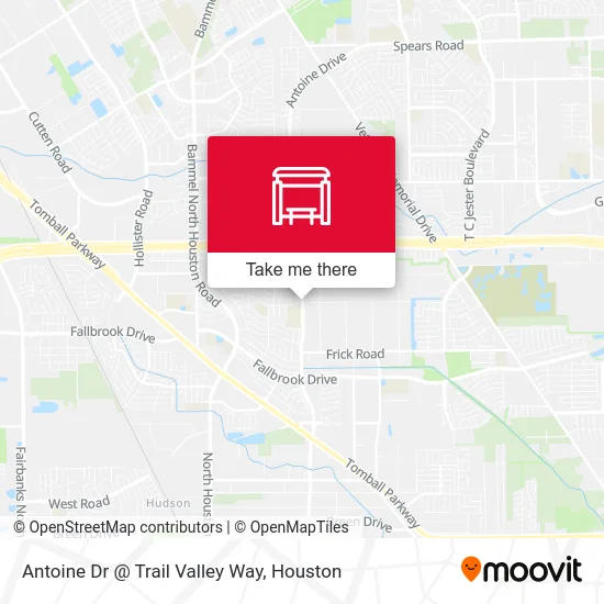 Antoine Dr @ Trail Valley Way map