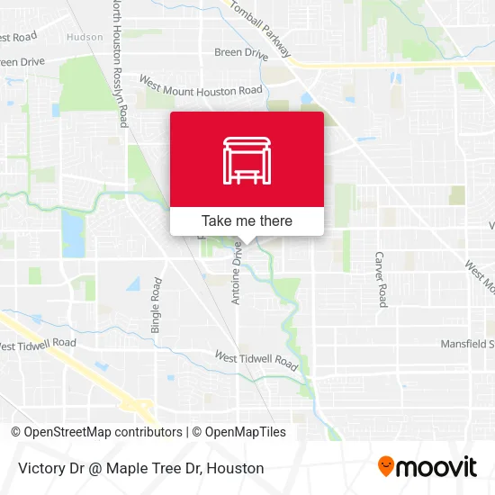 Victory Dr @ Maple Tree Dr map