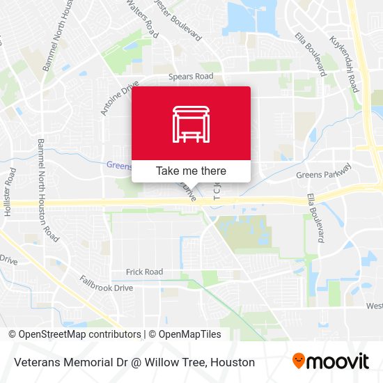 Veterans Memorial Dr @ Willow Tree map