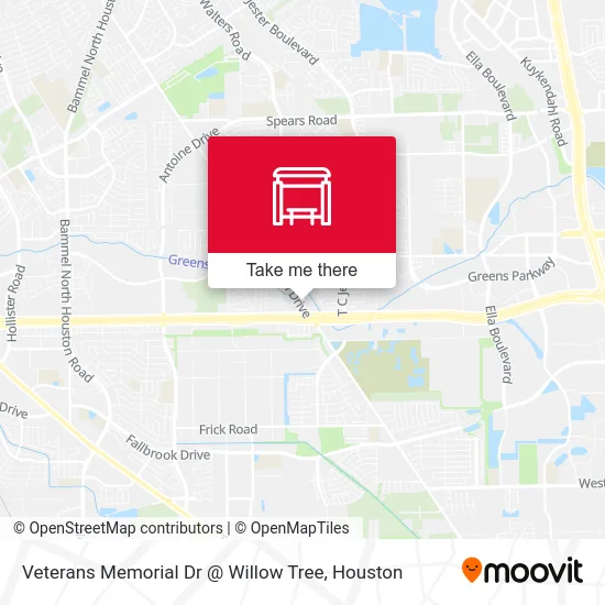 Veterans Memorial Dr @ Willow Tree map