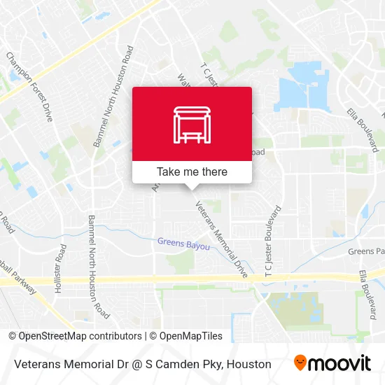 Veterans Memorial Dr @ S Camden Pky map