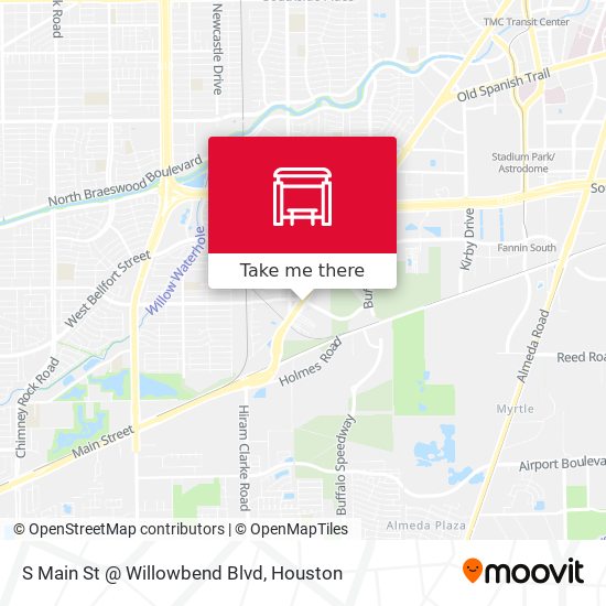 S Main St @ Willowbend Blvd map