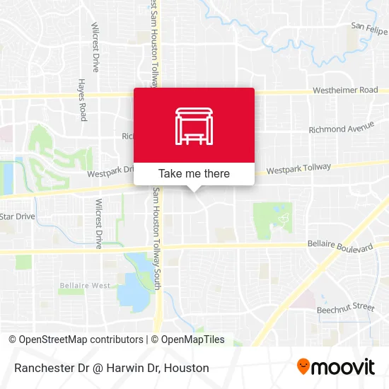 Mapa de Ranchester Dr @ Harwin Dr