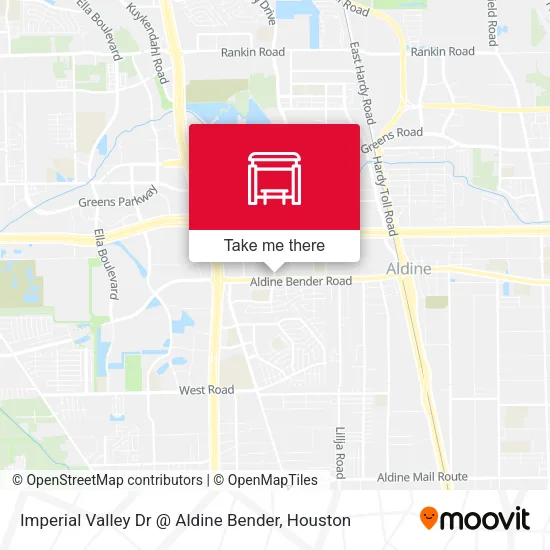 Mapa de Imperial Valley Dr @ Aldine Bender
