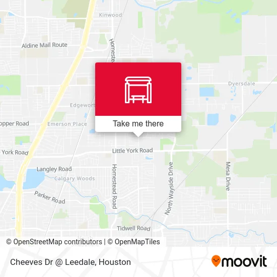 Cheeves Dr @ Leedale map