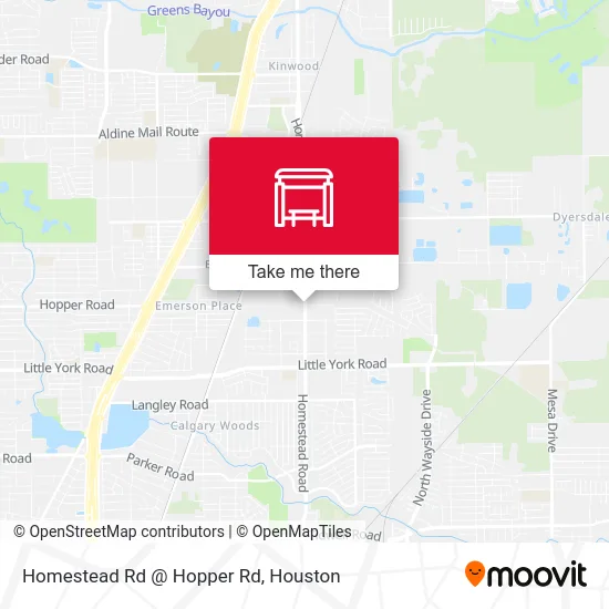 Homestead Rd @ Hopper Rd map