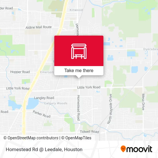 Homestead Rd @ Leedale map
