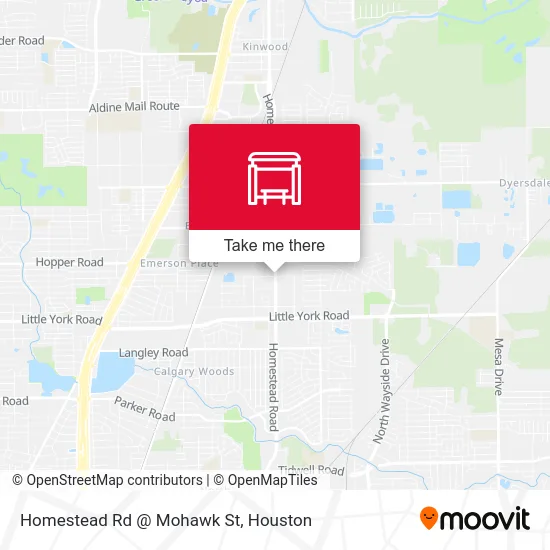 Homestead Rd @ Mohawk St map