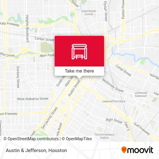 Austin & Jefferson map