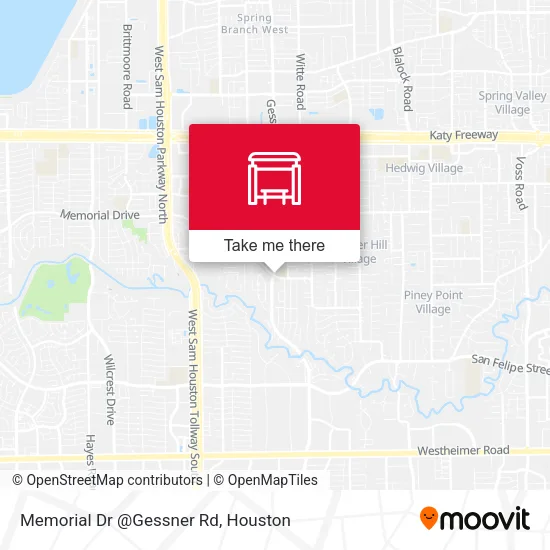 Memorial Dr @Gessner Rd map
