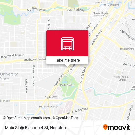 Mapa de Main St @ Bissonnet St