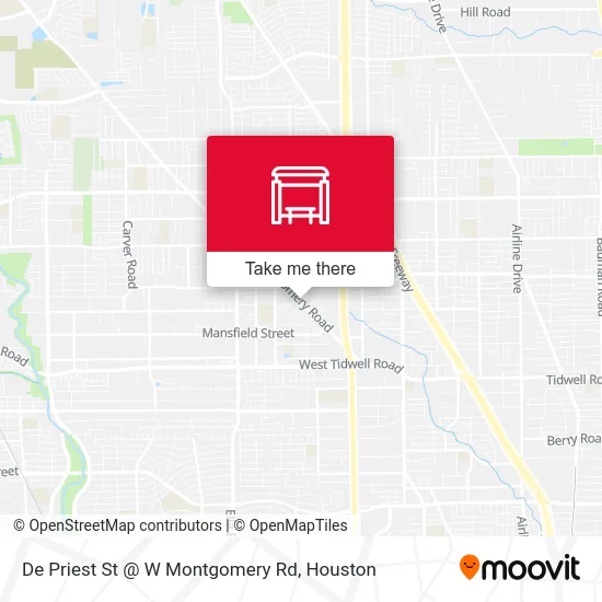 Mapa de De Priest St @ W Montgomery Rd