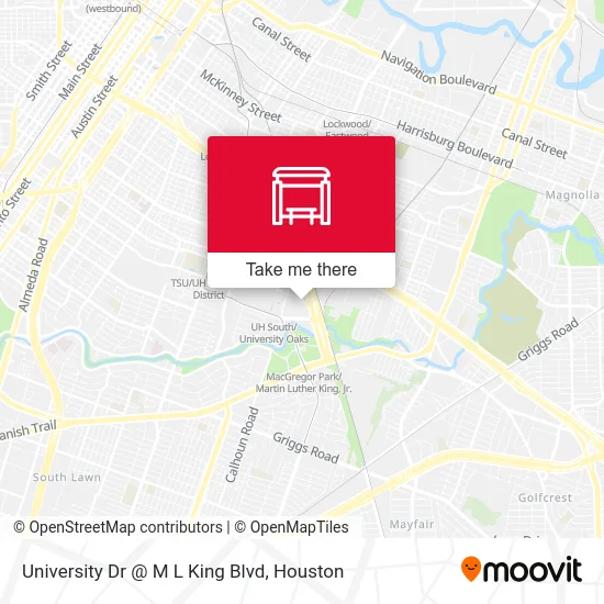 University Dr @ M L King Blvd map