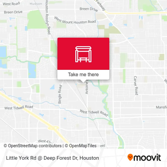 Little York Rd @ Deep Forest Dr map