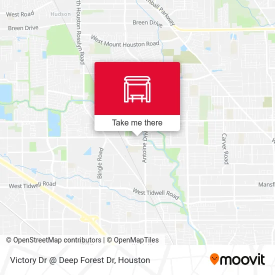 Victory Dr @ Deep Forest Dr map