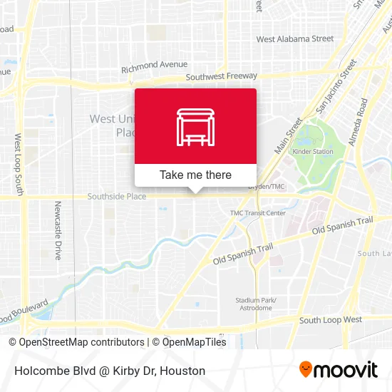 Mapa de Holcombe Blvd @ Kirby Dr