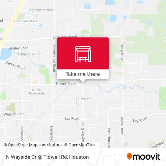 Mapa de N Wayside Dr @ Tidwell Rd