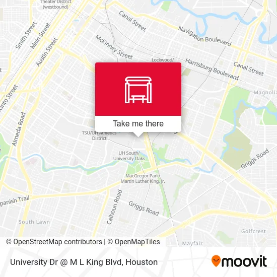 University Dr @ M L King Blvd map