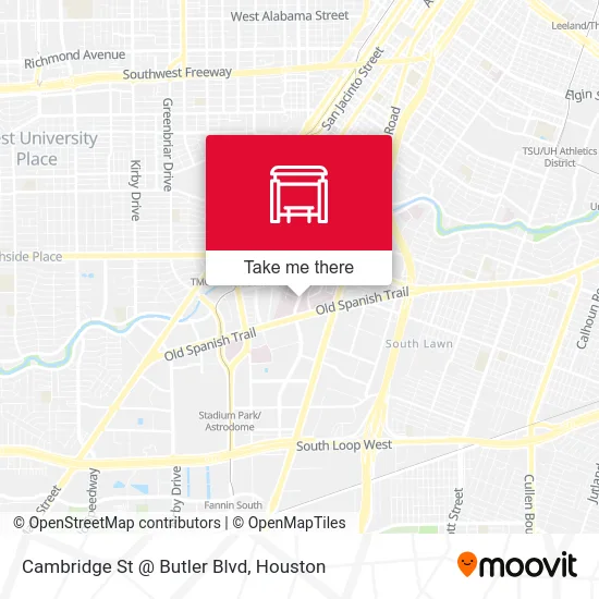 Mapa de Cambridge St @ Butler Blvd