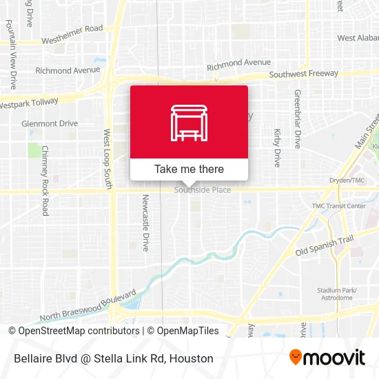 Bellaire Blvd @ Stella Link Rd map