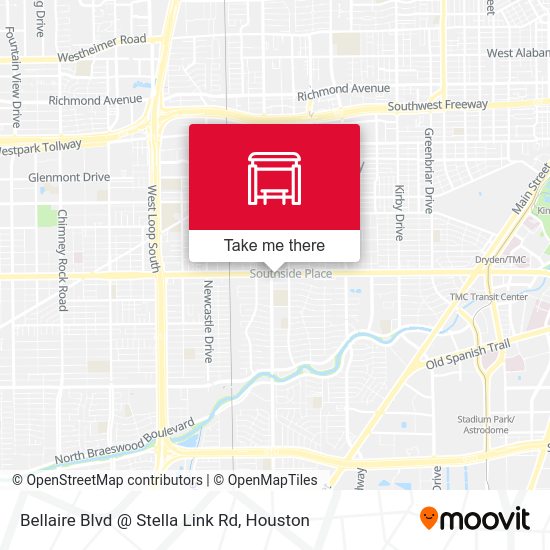 Bellaire Blvd @ Stella Link Rd map
