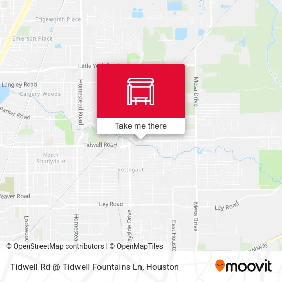 Mapa de Tidwell Rd @ Tidwell Fountains Ln