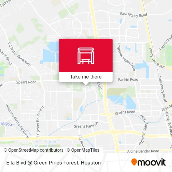 Ella Blvd @ Green Pines Forest map