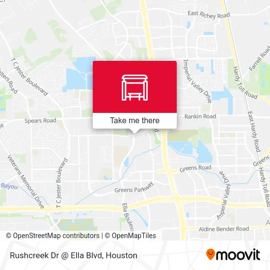 Rushcreek Dr @ Ella Blvd map