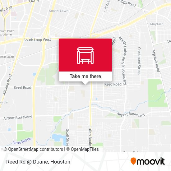 Reed Rd @ Duane map