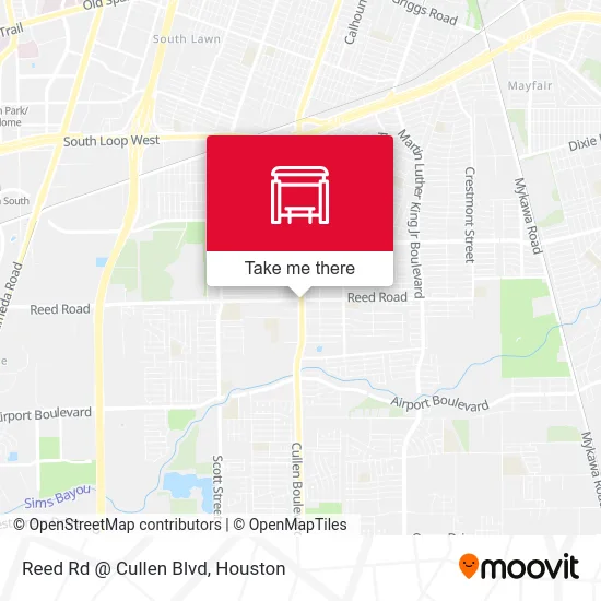 Mapa de Reed Rd @ Cullen Blvd