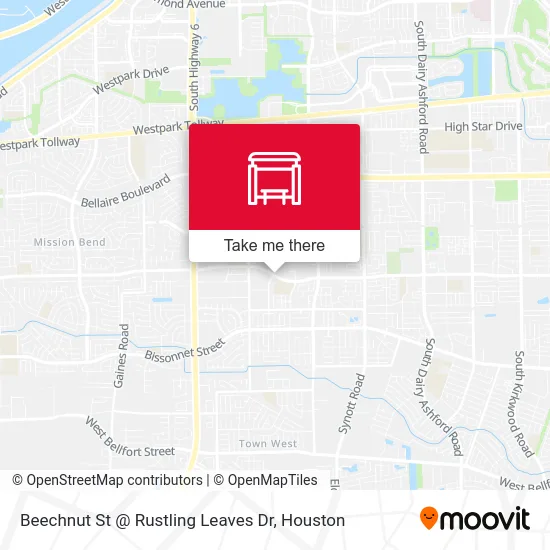 Beechnut St @ Rustling Leaves Dr map