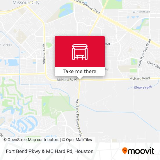 Fort Bend Pkwy & MC Hard Rd map