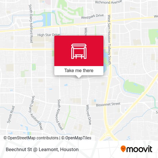 Beechnut St @ Leamont map