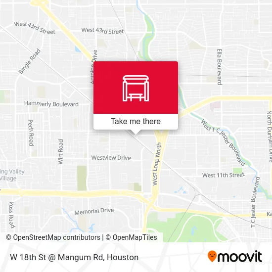 Mapa de W 18th St @ Mangum Rd