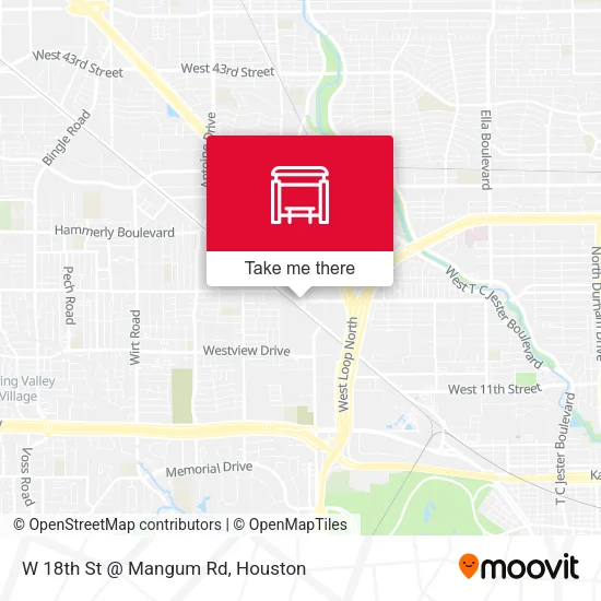 Mapa de W 18th St @ Mangum Rd
