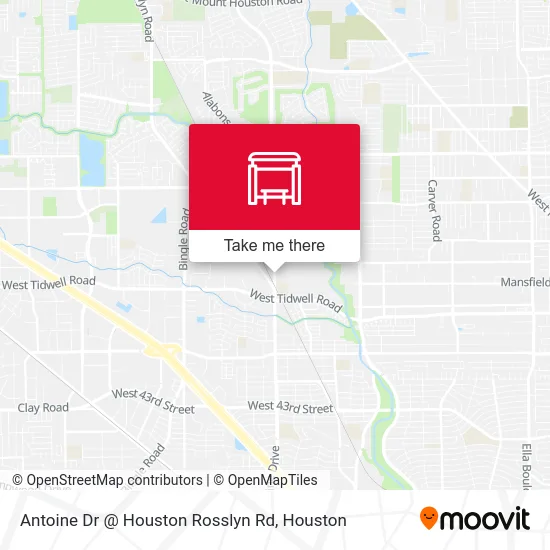 Mapa de Antoine Dr @ Houston Rosslyn Rd