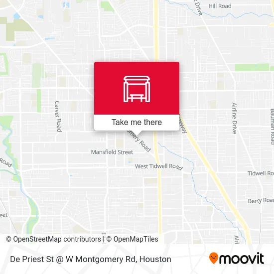 Mapa de De Priest St @ W Montgomery Rd